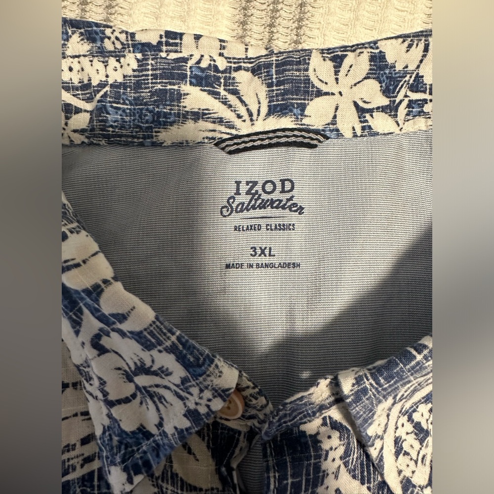 Mens button down short sleeve shirt. 3X - Picture 3 of 3